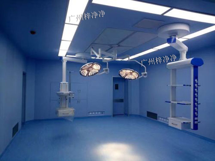 手术室洁净层流送风天花安装效果